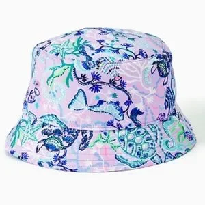 Lilly Pulitzer Lilac Freesia Canvas Bucket Hat Lilly Pulitzer Lilac Freesia Bucket Hat OS | Mercari main image 4